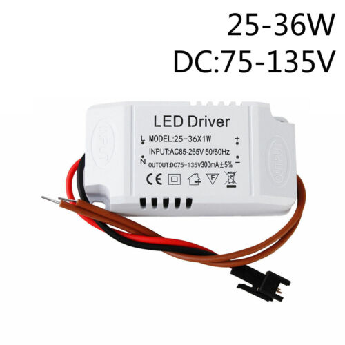 Led Driver Transformador 15W 20W 30W Fuente de alimentación Controlador Transformador 300ma DC 12V 24V 36V - Imagen 11 de 18