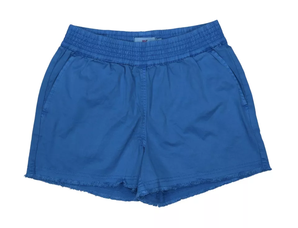 Vineyard Vines Stretch Waist Cutoff Hem 3" Inseam Women's Shorts NWOT Blue