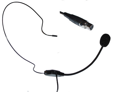 Headset Microphone Mic w/ TA4F 4 pin mini XLR Connector for Shure Wireless *NEW*