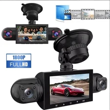 360 Degree View 4 Channel Dash Cam Front and Rear Inside Left Right, Dash Camera