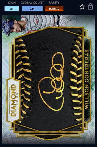 21 Topps Bunt DIGITAL Mega Pack Diamond Icons Sig ICONIC Willson Contreras