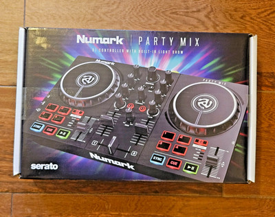 Numark Party Mix II DJ Controller w/ Built-In Lights Serato Lite USB Mixer