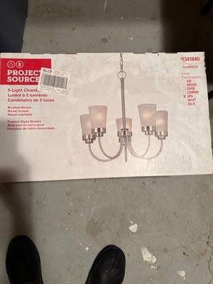 Project Source 5 Light Chandelier, New In Box