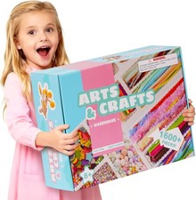 Wowood Arts and Crafts Kit for Kids - Over 1600 Pieces of DIY Craft Supplies 