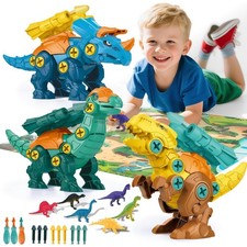 Dinosaur Toys for 3 4 5 6 7 8 Year Old Boys, Take Apart Dinosaur Toys for Kid...
