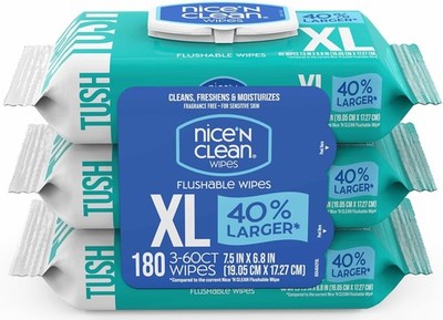 Adult Wet Wipes Extra Large Flushable Wipes hypoallergenic fragrance free