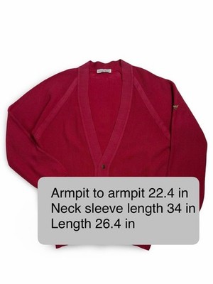 Giorgio Armani 80s Men's Cardigan Sweater Red Size M-L | eBay