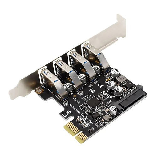 4-Ports PCI-E To USB 3.0 HUB PCI Express Expansion Card Adapter 5Gbps PH64 VL805 - Afbeelding 3 van 8