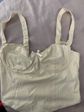 Light yellow short Sleeve corset