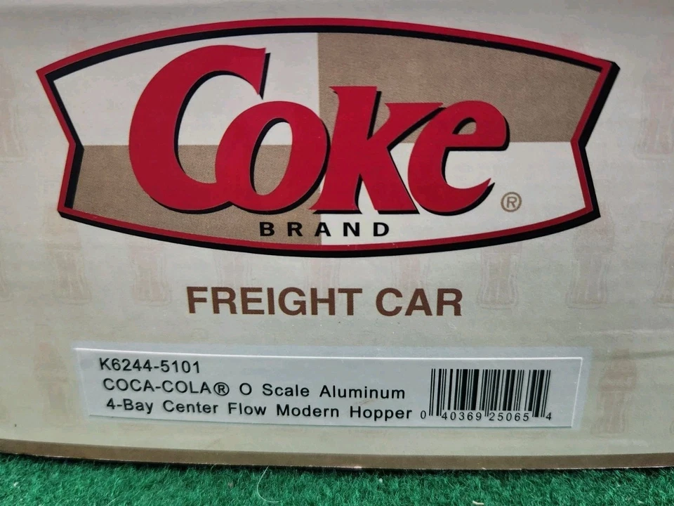 K-Line Coca-Cola O Scale Aluminum 4-Bay Center Flow Modern Hopper K6244-5101 NEW - Image 4 of 4