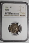1926 S Buffalo Nickel NGC AU53 #006