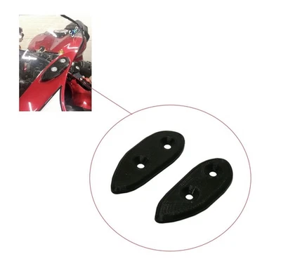 Black Mirror Block Off Plaques de base Caps Covers Plugs pour YAMAHA YZF R1... - Photo 1/4