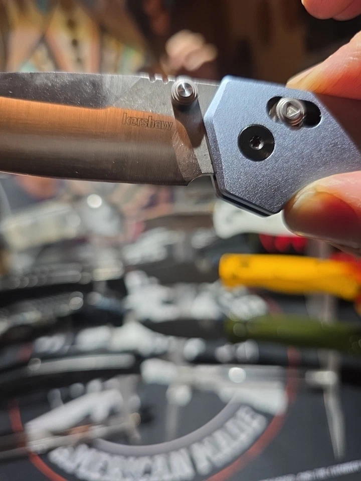 Cuchillos Kershaw Iridium DuraLock 2038 KVT Gris Aluminio D2 Acero Navaja de Bolsillo Foto 4 de 4