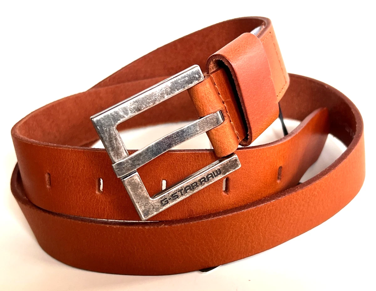 G-STAR leather belt bnwt BNWT G STAR RAW DARK BROWN NEVADA LEATHER KOBB BELT 85/34  main image 4