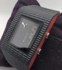Orologio digitale Puma Vega unisex plastica gomma 30 ATM nero Swiss Made D5