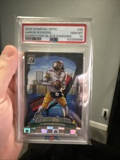 2025 Donruss Optic Black Pandora Downtown Aaron Rodgers 8/25