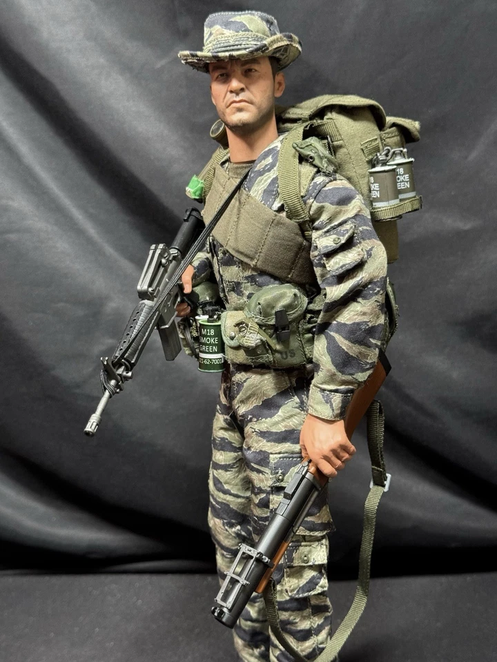 1/6 US ARMY SPECIAL FORCES VIETNAM JUNGLE OPERATIONS BANDIT JOE'S CUSTOM - Image 2 of 4