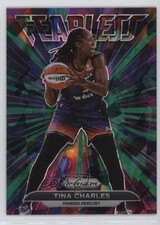 2022 Panini Prizm WNBA Fearless Green Ice Prizm Tina Charles #4 00zd