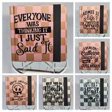 Pocket-Sized Sass: The Ultimate Mini Sketchbook 80 sheets 4 x 4  YOU PICK