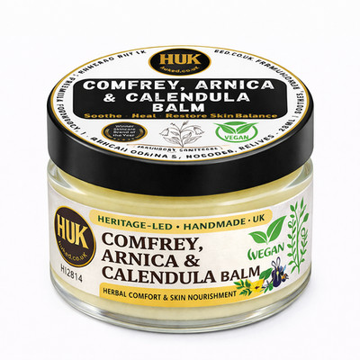 Beinwell Arnika Calendula Balsam 30ml Vegan Kräuter Muskelentlastung Trockene Haut Handarbeit