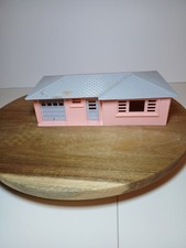 Vintage Plasticville Pink Rancher Missing Chimney