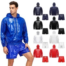 Men Hooded Sweater Workout Waterproof Streetwear Jogging Sportswear Sweat Suit
