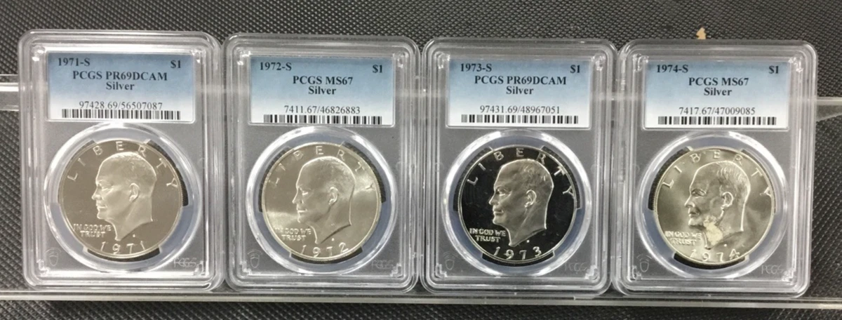 MS 67 Graded Eisenhower Dollars (1971-1978) for sale | eBay