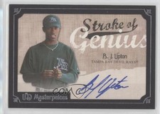 2007 UD Masterpieces Stroke of Genius BJ Upton #SG-BU Auto 0o48