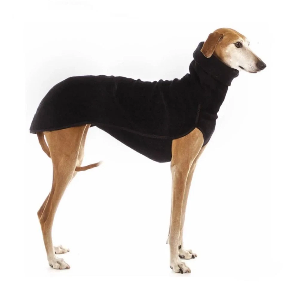 Windhund Große Hunde Kleidung Rollkragen Shirt Peitsche Hund Stretch Fleece Weste - Bild 4 von 4