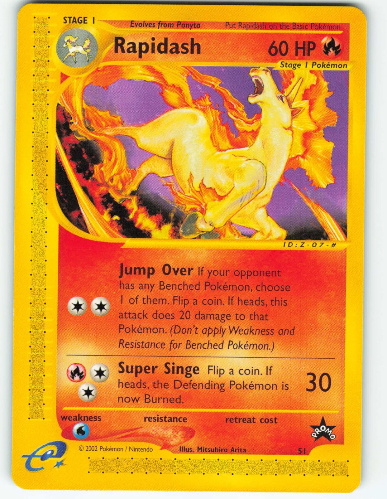 Rapidash - 51/53 Wizards Black Star Promos - Pokémon TCG - 2002