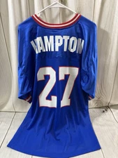 Apex One Mens XL New York Giants Rodney Hampton #27 Sceen Jersey  Shirt Blue