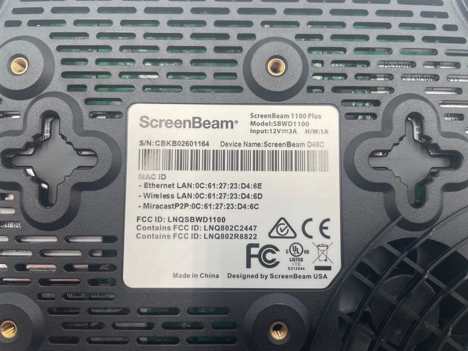 ScreenBeam SBWD1100 1100 Plus Wireless Display Receiver - Image 3 of 4