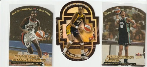 2000-01 Fleer Ultra WNBA Gold Medallion Swoopes Rebecca Lobo Leslie die cut lot