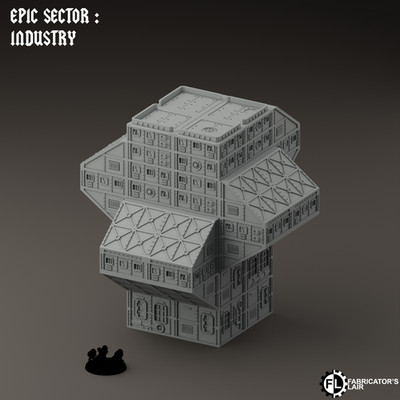 Worker Hub 1 Gelände 6mm Battletech Legions Imperialis Epic Scale Tabletop