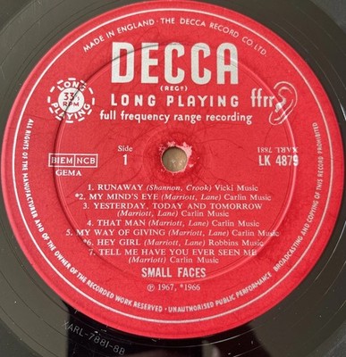 SMALL FACES - From The Beginning LP 1967 UK Decca LK 4879 RARE Mono First Press 