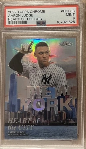 2022 Topps Chrome - #HOC-13 Heart of the City Aaron Judge PSA 9 MINT