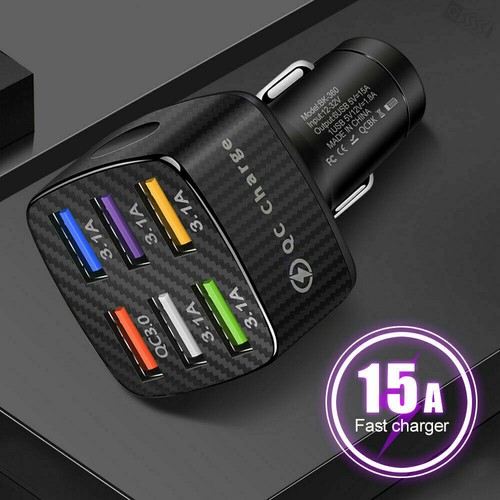 Quick Charder QC3.0 LED Car Charger Cigarette Lighter Super Fast Charger Adapter - Photo 6 sur 13