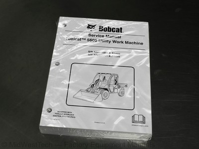 Bobcat Toolcat 5600 Utility Work Machine Service Manual Repair Shop Book