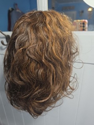 Style Icon New Short Wavy W Bangs Brown Wig