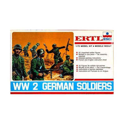 ESCI Historical Plastic 1/72 WWII German Soldiers VG+/NM