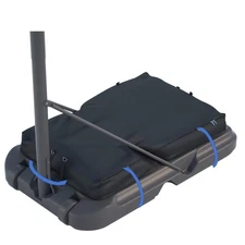 Heavy-Duty 600D Oxford Fabric Basketball Hoop Sandbag, Windproof, 320lbs, Black