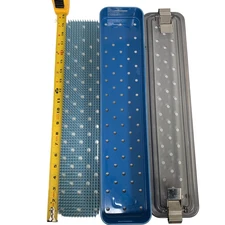 Sterilization Tray Set includes Silicone Mat, Base, and Lid  19.8 x 4.4 x 1.8 in