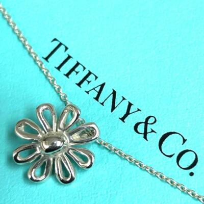 Tiffany & Co. シルバー925 デイジーフラワー TIFFANY & Co. Paloma Picasso Daisy Flower Pendant Necklace Silver