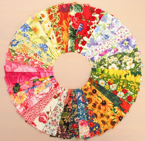 Stoffpaket Stoffstreifen 4 x 10 cm Scraps Patchworkstoffe Nähen Basteln Quilten - Bild 4 von 6