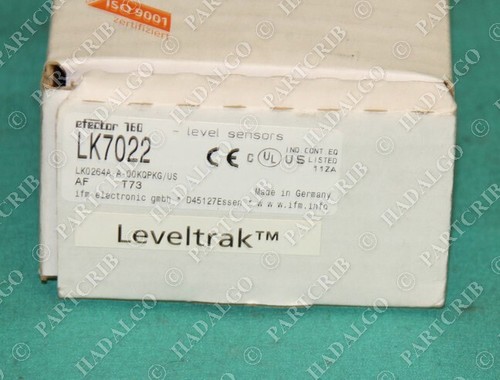 IFM, LK7022, Efector LK0264A-A-00KQPKG Level Sensor NEW - Foto 1 di 3