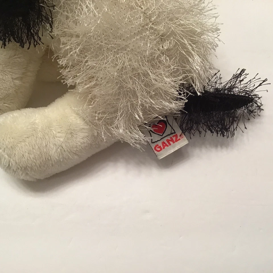 Ganz Webkinz Cheeky Dog Plush Black White No Code HM192 RETIRED Stuffed Animal - Image 4 of 4