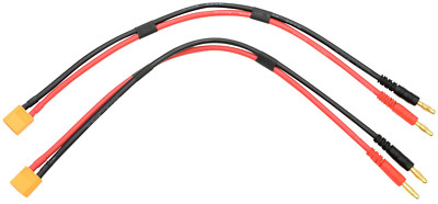 Apex RC Products XT60 -> 4mm Banana Plugs Battery Charge Leads - 2 Pack #1415