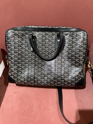 Goyard Black Ambassade PM Briefcase Business Handbag CHN020229
