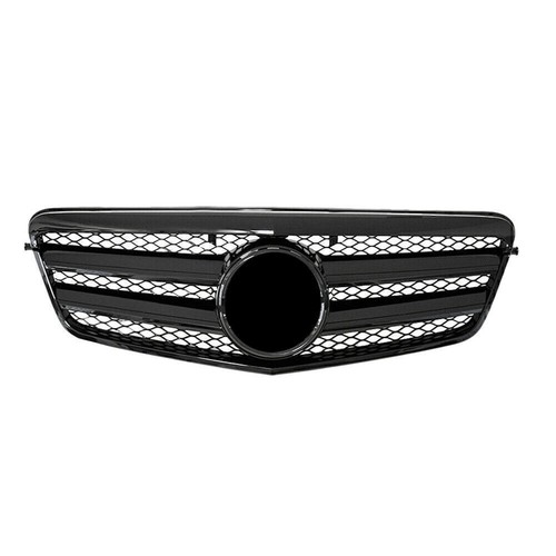Glänzender schwarzer Kühlergrill Look für 09-10 W212 Benz E250 E550 E350 4DR - Bild 4 von 6