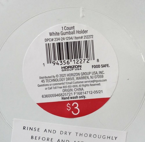 Target Glass Gumball Machine Canister White, Dollar Spot Bullseye Playground NEW - 第 8/8 張圖片